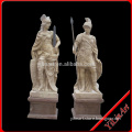 Marble Stone Life Size Roman Soldier Statues